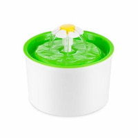Estink Pet Water Fountain Cat Water Fountain, Cat Water Dispenser, Automatic Electric Flower Fountain for Dogs and Cats, Green
