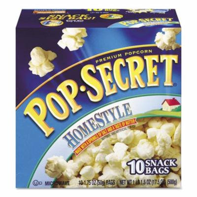 Pop Secret Microwave Popcorn, Homestyle (1.2 oz bags, 10 pk.)- Pack of 2