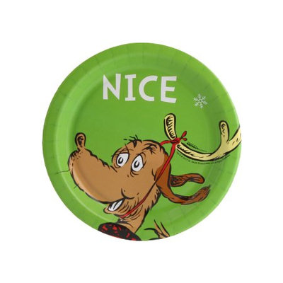 Birthday Express Dr. Seuss Grinch Nice Dessert Plate (24)