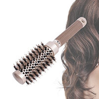 Pevor Ceramic Round Barrel Hair Brush For Hair Styling, Curling, Straightening Anti-Static Nylon + Aluminum Length 10.1 In