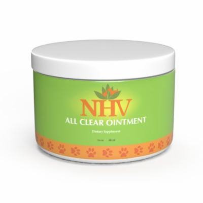 NHV All Clear Ointment - Aid for Skin Disease, Bacterial, and Fungal Skin Infections in Cats, Dogs, Pets
