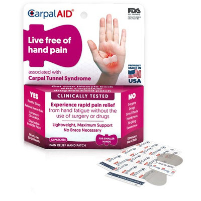 CarpalAID Functional Support for Carpal Tunnel Syndrome-Small-12/Pack