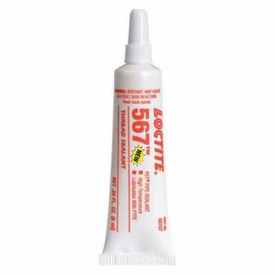 Loctite 567 Thread Sealant Pipe Thread Sealant, 6mL, Tube, Low, White