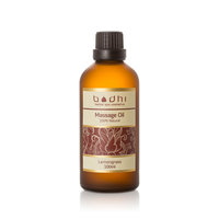 Bodhi Cosmetics Exhilarating Lemongrass Massage Oil - Helps Purify and Moisturize The Skin While At The Same Time Soothing Any Aching Muscles and Joints, 3.4 Fl Oz