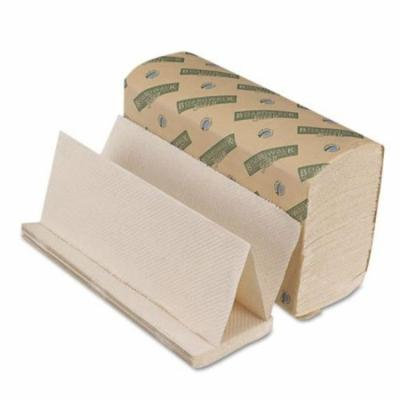 Boardwalk Boardwalk Green Folded Towels, Multi-Fold, Natural White, 9 1/8 x 9 1/2 - Includes 16 packs of 250 sheets each.