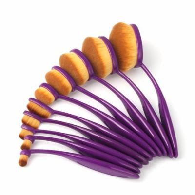 10Pcs Durable Beauty Toothbrush Makeup Brushes Set
