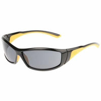 CAT Grit Safety Glasses with Black Frame and Smoke Lens