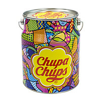 Chupa Chups Forever Fun Nostalgia Lollipops Tin, 80 Lollipops Per Tin