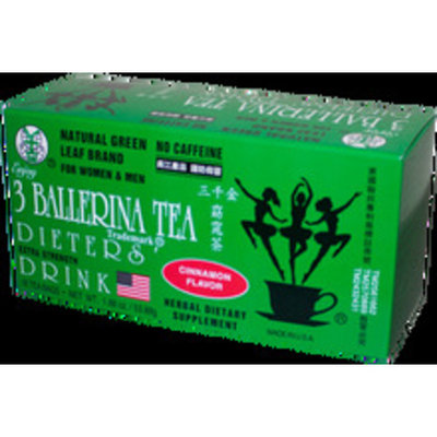 BALLERINA TEA DIETERS DRINK EXTRA STRENGH CINNAMON FLAVOR (3 boxes)