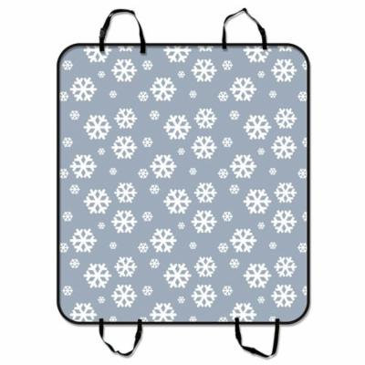 ZKGK Snowflake Dog Car Seat Cover Dog Car Seat Cushion Waterproof Hammock Seat Protector Cargo Mat for Cars SUVs and Trucks 54x60 inches