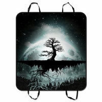 ZKGK Moonlight Scenery Dog Car Seat Cover Dog Car Seat Cushion Waterproof Hammock Seat Protector Cargo Mat for Cars SUVs and Trucks 54x60 inches