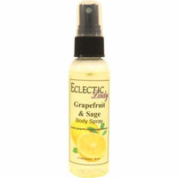Grapefruit And Sage Body Spray (Double Strength), 4 ounces