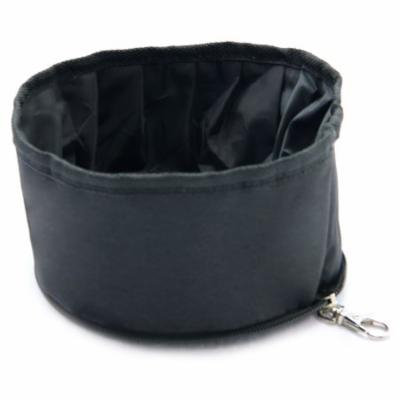 Touda Original Toy US Co.,Ltd Purrrfect Life Black Polyester Collapsible Waterproof Travel Pet Bowl