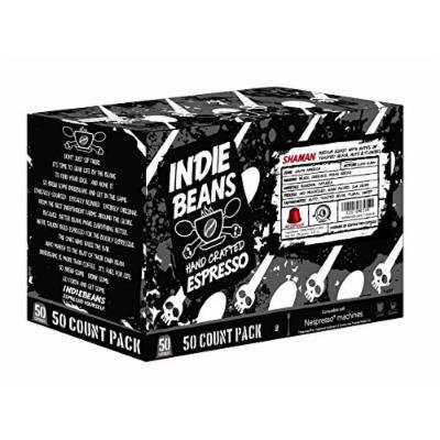 Indie Beans Nespresso Compatibles Coffee Capsules, 50 Count (Medium Roast - Shaman)