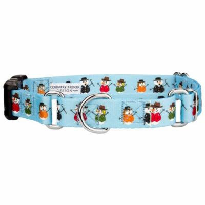 Country Brook Petz™ Caroling Snowmen Martingale With Deluxe Buckle