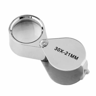 30X Glass Magnifying Magnifier Jeweler Eye Jewelry Loupe Loop
