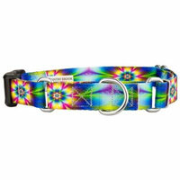 Country Brook Petz™ Tie Dye Flowers Martingale with Deluxe Buckle
