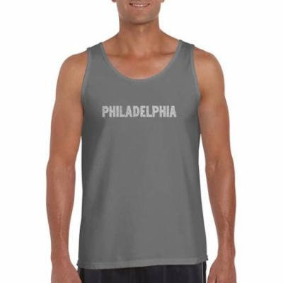Los angeles pop art Big Men's tank top - philadelphia neighborhoods