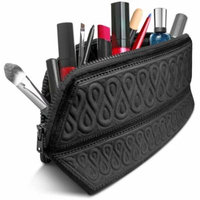 Cosmetic Bag Metric USA Makeup Bag Case Organizer Fits Even Longest Makeup Brushes is Water Repellent Travel Clutch Purse Toiletry Bag is Portable Soft and Beautiful Premium Quality Foldable Design
