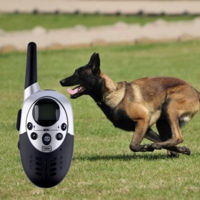 Black 1000 Yard Rechargeable Waterproof Lcd Shock Vibra Remote Pet Dog Training Collar