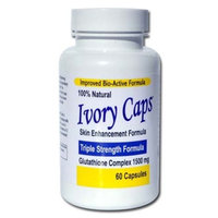 Ivory Caps - Maximum Potency 1500 mg Glutathione Skin Whitening Pills Complex, 60 Capsules