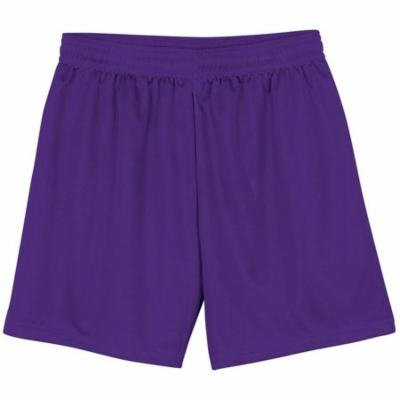 A4 Apparel NB5184 Youth Lined Micromesh Short - Purple - Small