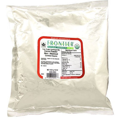 Frontier Natural Products Organic Cocoa Powder Non-Alkalized 16 oz