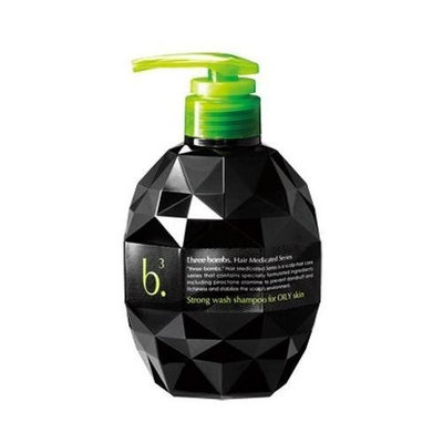 Three Bombs Scalp Care Shampoo Strong Wash Shampoo For Oily Skin 450Ml by Japan Gateway