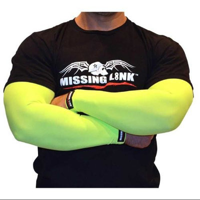 Missing Link Arm Pro Forever Ink'd Mens Compression Sleeve Tan/Green/Red