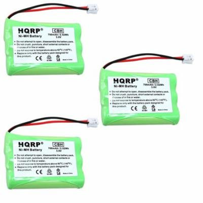 HQRP 3-Pack Battery for AT&T / Lucent 80-5848-00-00 8058480000 27910 00102 SB67108 TL74258 TL74308 TL74358 TL74408 TL74458 TL77008 TL72108 E5910 E5643 E5643B E5644B E5654B Cordless Phone + Coaster