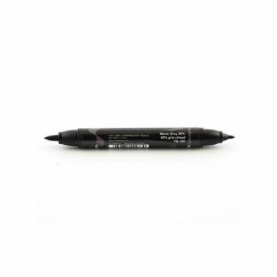 Premier Double-Ended Brush Tip Markers warm grey 80%, 106 (pack of 6)