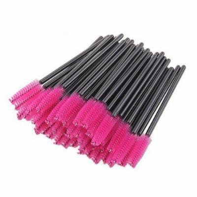 100pcs Pink Eyelash Makeup Brushes Mascara Wand Brush Eyelash Extension Make up