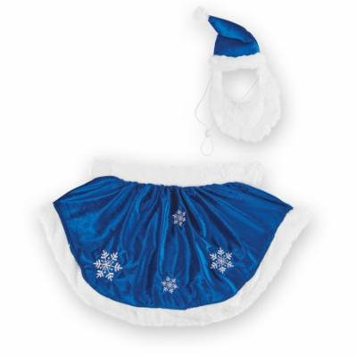 Velvet Winter Snowflake Dog Christmas Outfit, Medium
