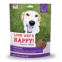Look Who's Happy Fetch'n Fillets, Bison Jerky, 3 Oz