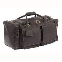 Claire Chase Cowhide Personalized Leather Duffel Bag