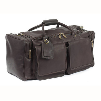 Claire Chase Cowhide Personalized Leather Duffel Bag