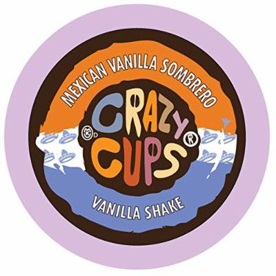 Crazy Cups Caffeinated Vanilla Shake, for the Keurig K Cups 2.0 Brewers, 22 count (Mexican Vanilla Sombrero)