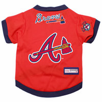 Atlanta Braves Dog Pet Premium Alternate Jersey MEDIUM