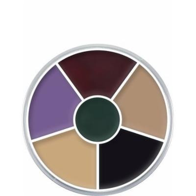 Kryolan Cream Color Circle 1306 Creature Feature Makeup 6 Colors (Black Eye)