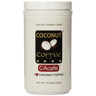 Cacafes Coconut Coffee in Jar #28528 (Cane Sugar Added) -3 Pack ( 19.05 Oz Each )