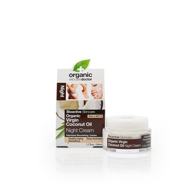 Virgin Coconut Oil Night Cream Organic Doctor 1.7 oz (50 ml) Cream