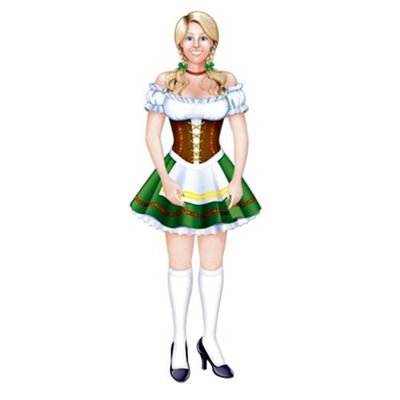 Jointed Oktoberfest Fraulein (Pack of 12)