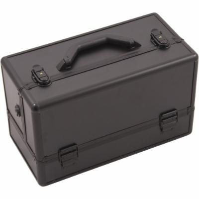 Hiker Basilica Makeup Case Professional Nail Travel Organizer Box, Black Matte, 7 Pound