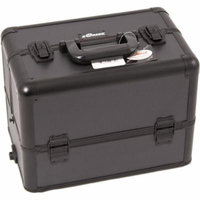 Sunrise Dona Heavy Duty Makeup Case Professional Nail Travel Organizer Box, Black Dot, 9 Pound