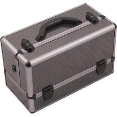 Hiker Basilica Makeup Case Professional Nail Travel Organizer Box, Gray Carbon, 7 Pound