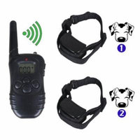 Remote LCD 100LV 300M Electric Shock Vibrate Pet Dog Training Collar Waterproof New