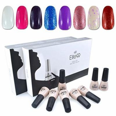 Elite99 Soak Off UV LED Gel Nail Polish 8 Colors Lacquer Manicure Pedicure Nail Art Decoration C040