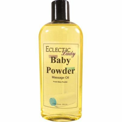 Baby Powder Massage Oil, 4 oz