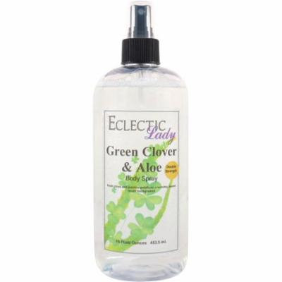 Green Clover And Aloe Body Spray (Double Strength), 16 ounces