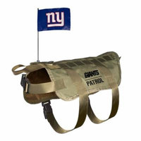 New York Giants Dog Pet Premium Tactical Vest Harness w/ Team Flag M/L